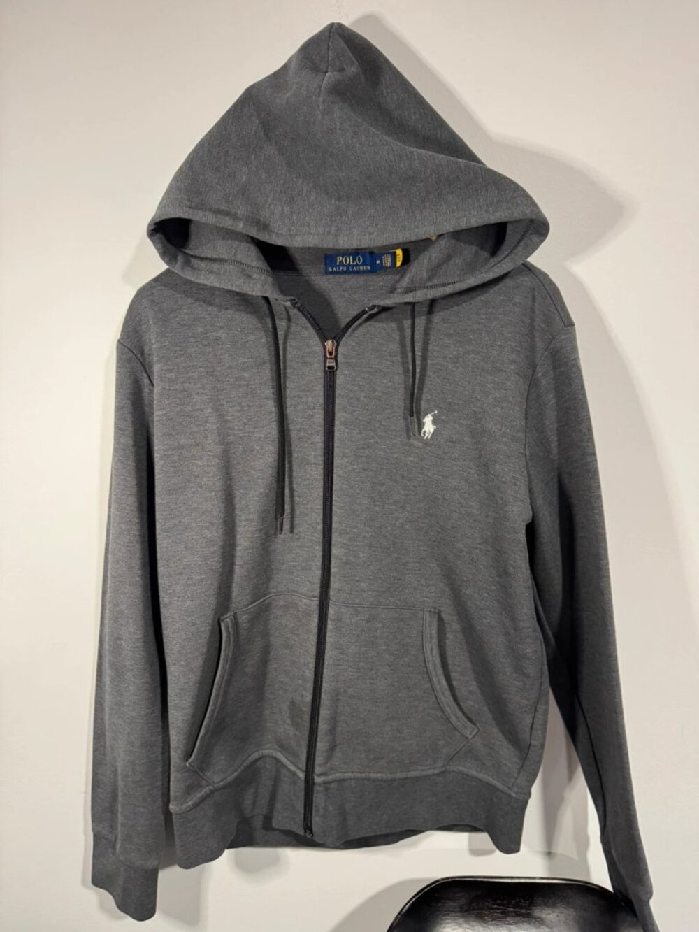 Polo Ralph Lauren Mens Grey Full Zip Hoodie and Matching Sweat pants Cotton